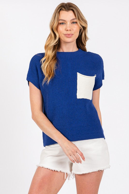 Team Spirit Contrasting Pocket Sweater