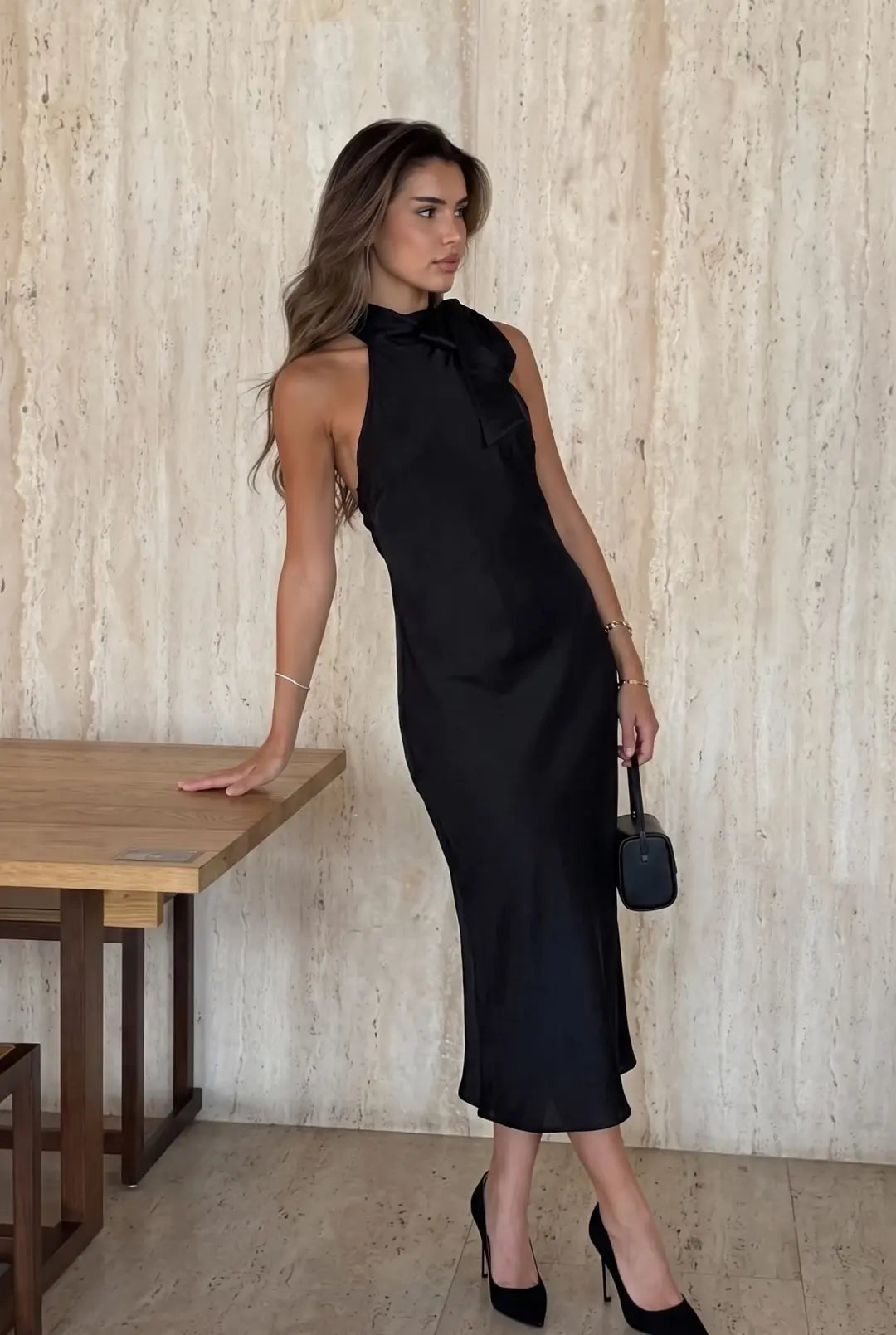 Lovely Evening- Halter Dress