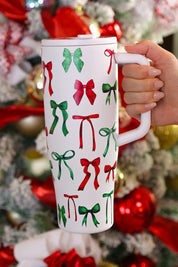 Midnight Bow Christmas Edition Sleek Tumbler