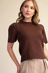 Knit Perfection- Puff Sleeve Top