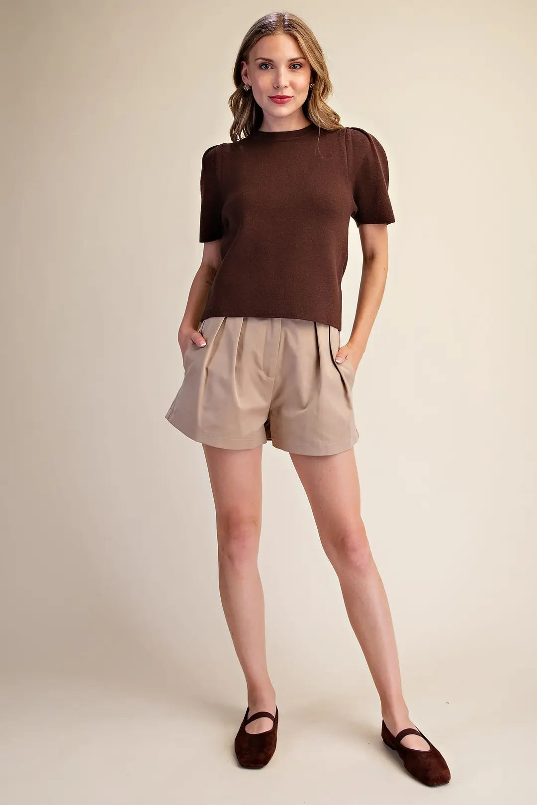 Knit Perfection- Puff Sleeve Top