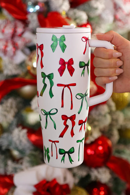 Midnight Bow Christmas Edition Sleek Tumbler