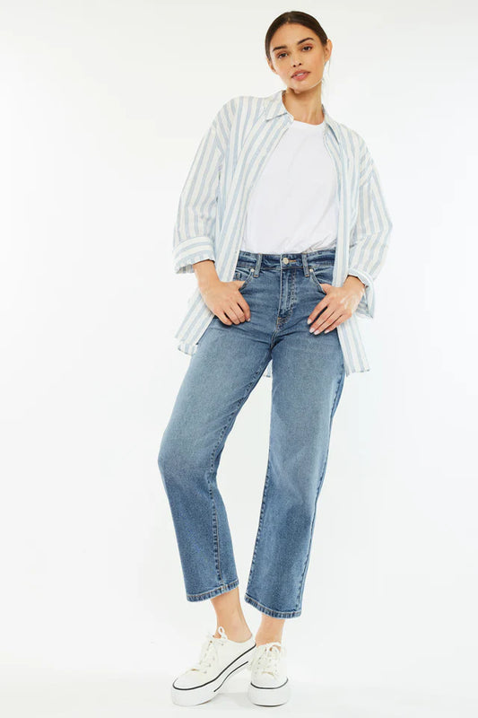 Jordana High Rise True Straight Jeans