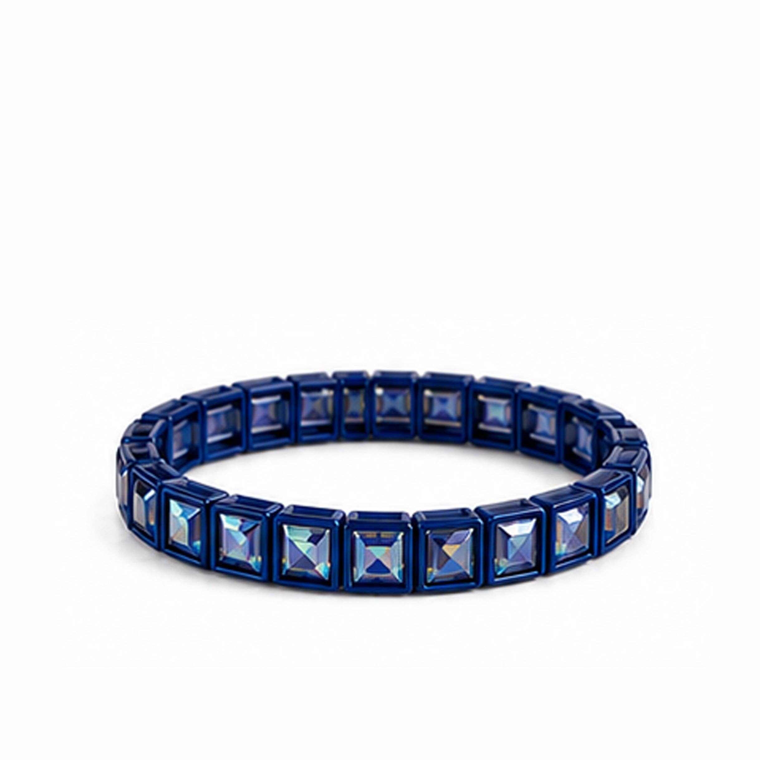 LULU MAC Navy Rhinestone Bracelet