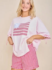 Sweet Gingham Button-Front Shorts