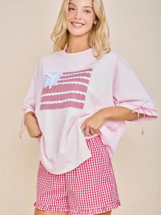 Sweet Gingham Button-Front Shorts
