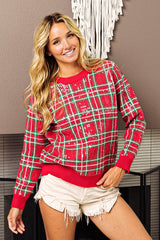 All-Over Plaid- Christmas Sweater