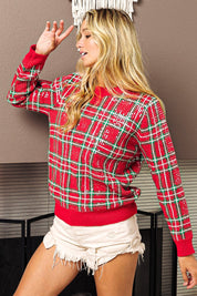 All-Over Plaid- Christmas Sweater