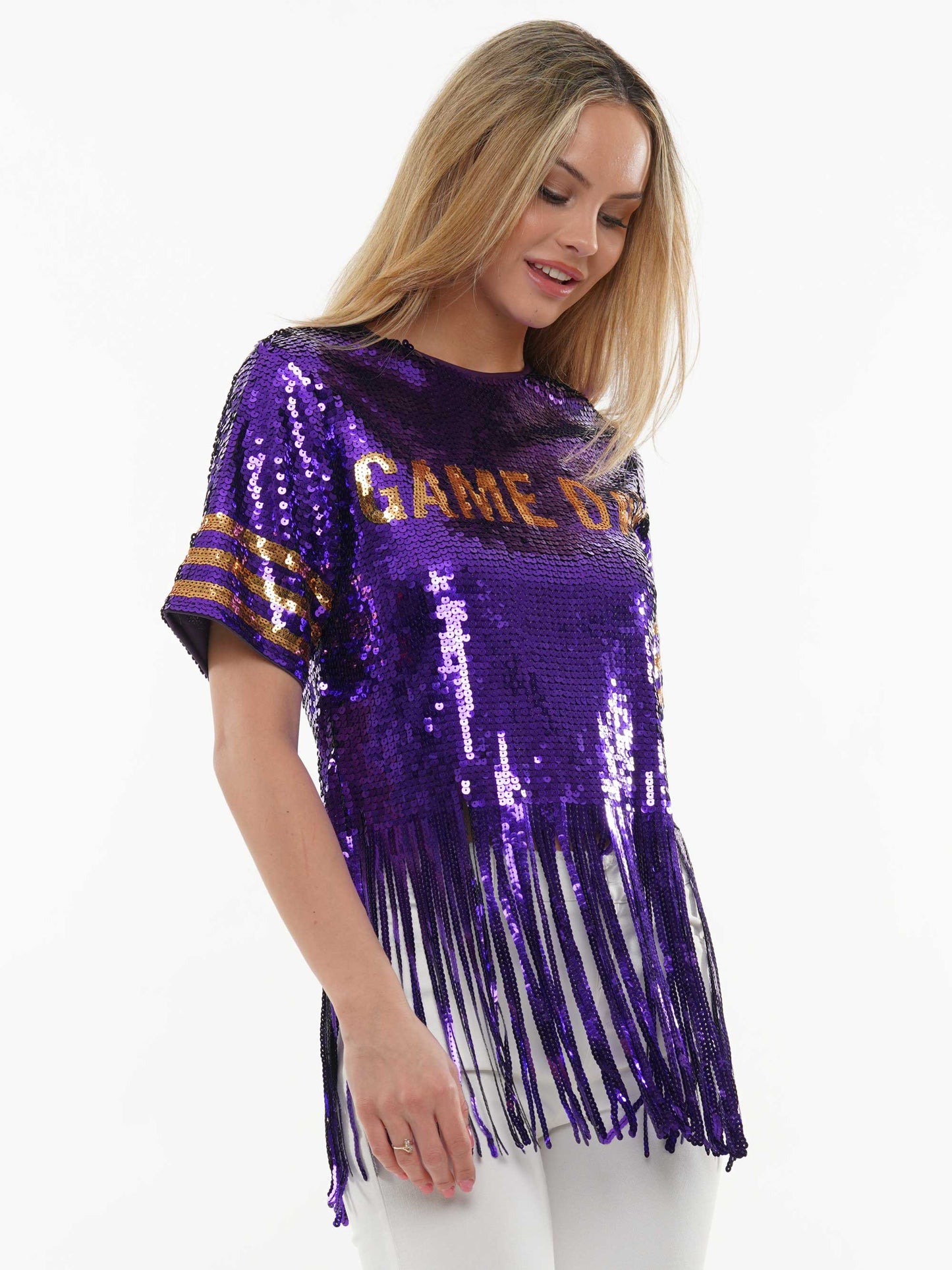 Sequin Gameday Fringe Shirt