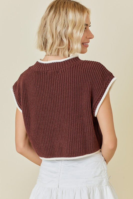 On The Contrary Boxy Sweater Top