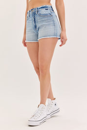 March On High Rise Denim Shorts