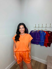 Scuba Contrast Stitch Game day Lounge Set