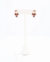 Cheery Santa Stud Earring Red