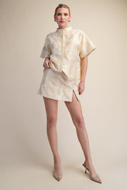 Embellished Floral Skort
