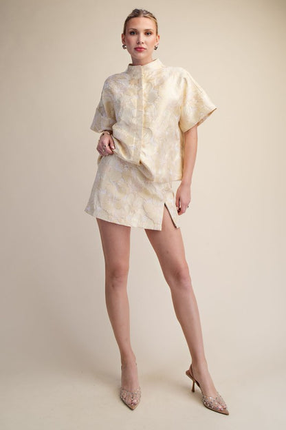 Embellished Floral Skort