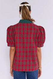Deep Country Plaid Top