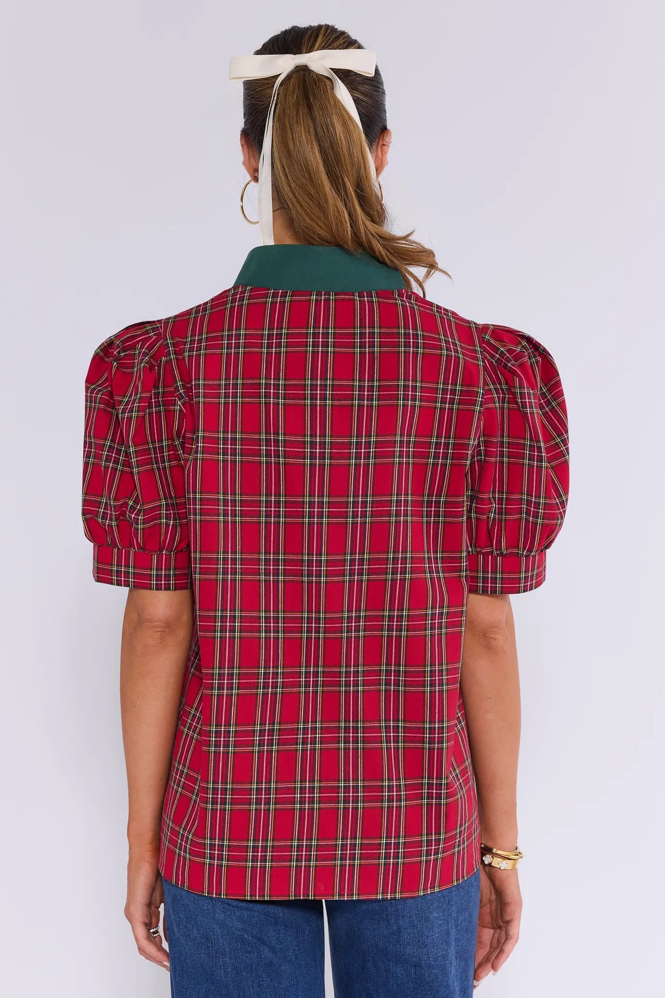 Deep Country Plaid Top