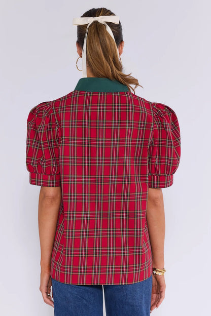 Deep Country Plaid Top