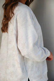 Riley French Terry Pullover- White  Camo