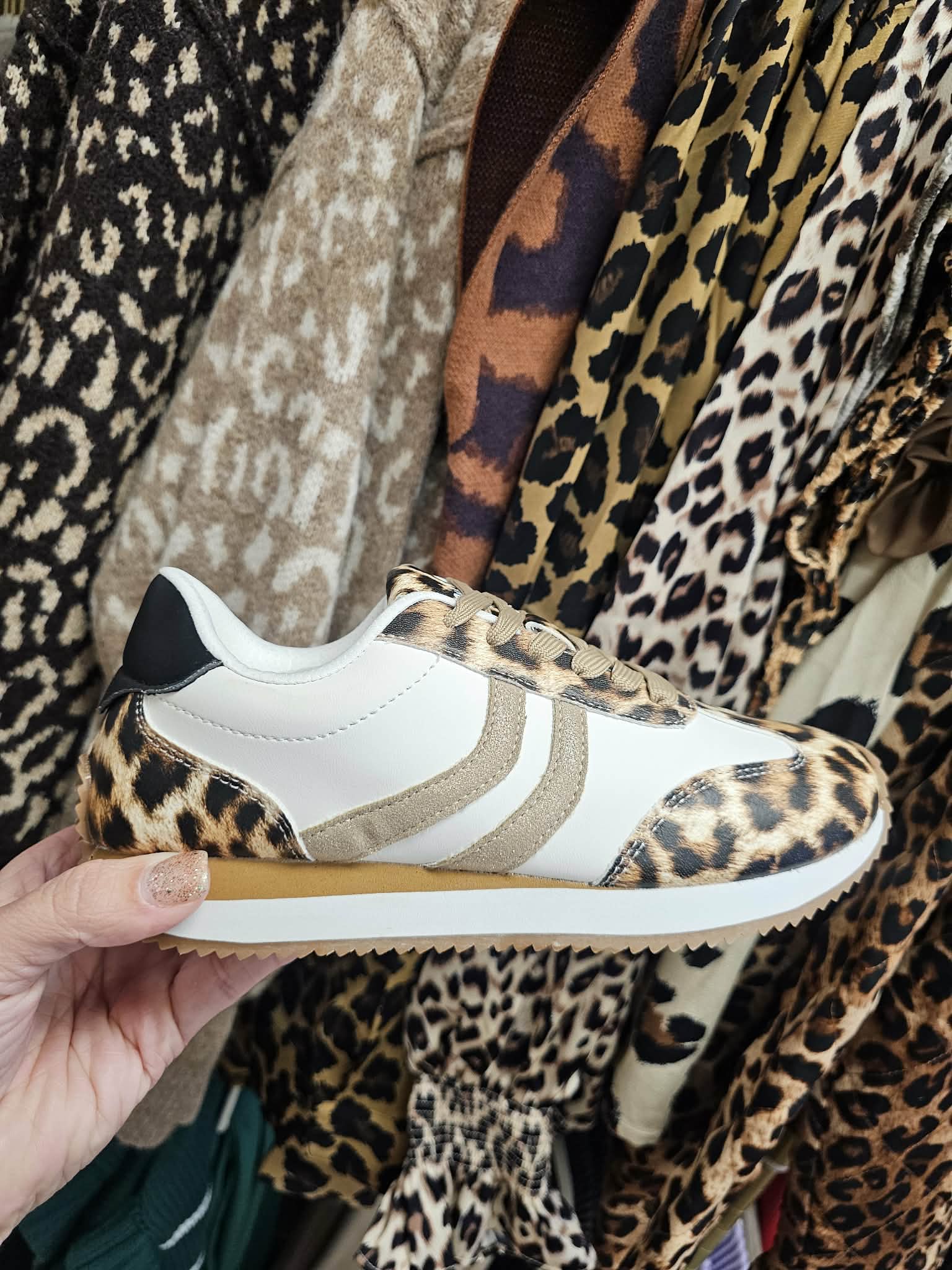 KICKOFF- Leopard Combo Sneaker