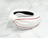 Baseball Stitch Knotted Headband