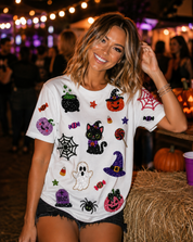 Halloween Sequin Patch Shirt
