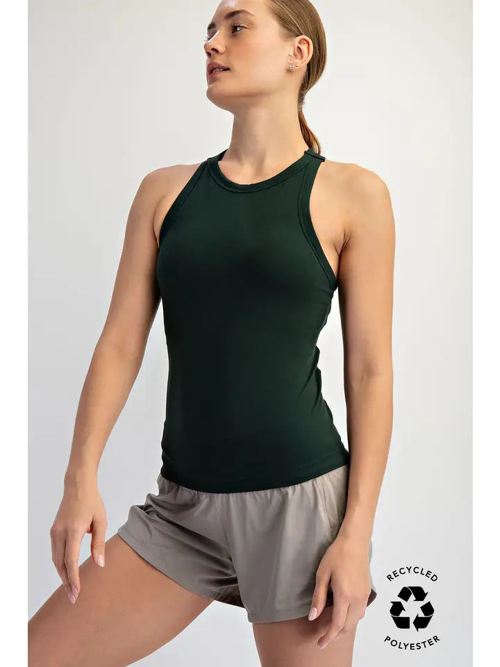 Butter Sleeveless Racer Back Tank Top