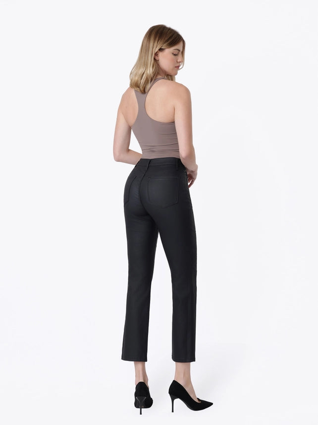COATED Slim Straight Jeans