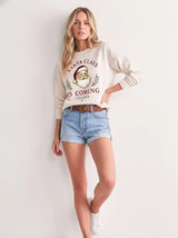 SANTA IS COMING SWEATSHIRT