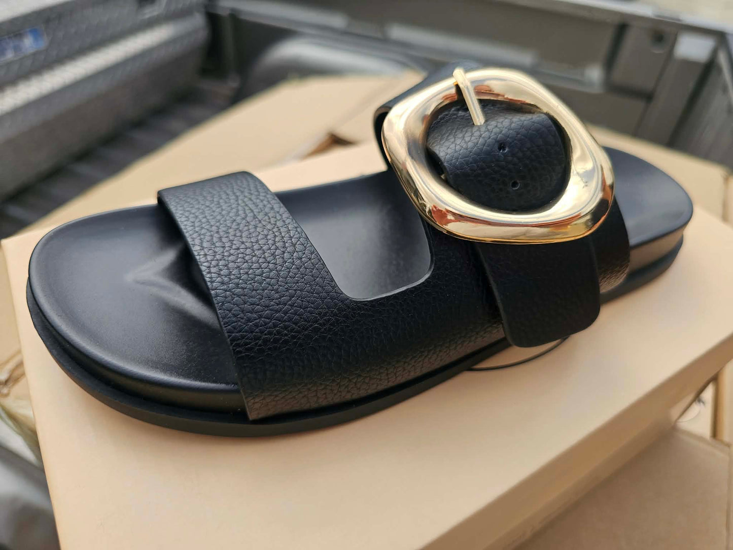 Speed- Black Sandals