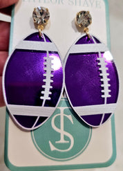Taylor Shaye Acrylic Football Earrings