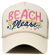 Beach Please Vintage Baseball Cap