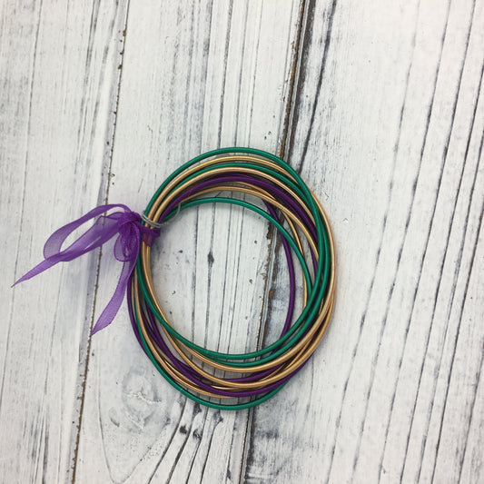 Mardi Gras Guitar String Bracelets