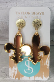 Taylor Shaye Fleur De Lis Earrings