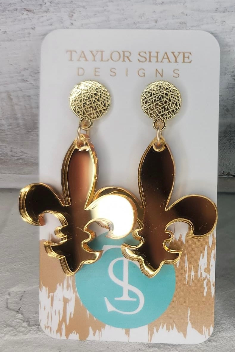 Taylor Shaye Fleur De Lis Earrings