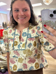 Fall Into Floral Top
