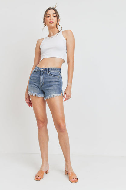 Wilshire High Rise Shorts - MEDIUM WASH