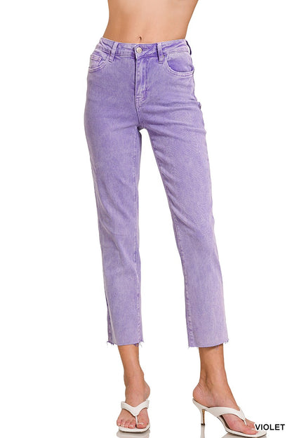 ATTENTION- Acid Wash High Waist Jeans