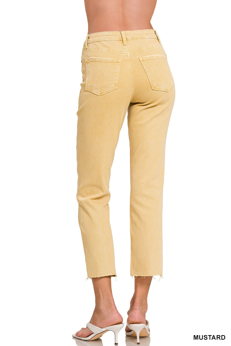 ATTENTION- Acid Wash High Waist Jeans