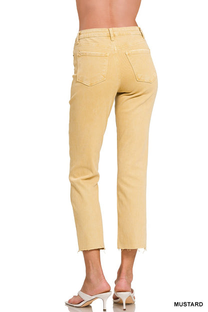 ATTENTION- Acid Wash High Waist Jeans