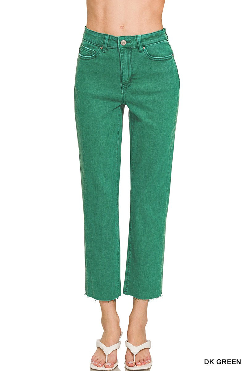 ATTENTION- Acid Wash High Waist Jeans