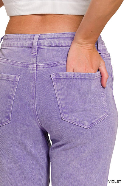 ATTENTION- Acid Wash High Waist Jeans