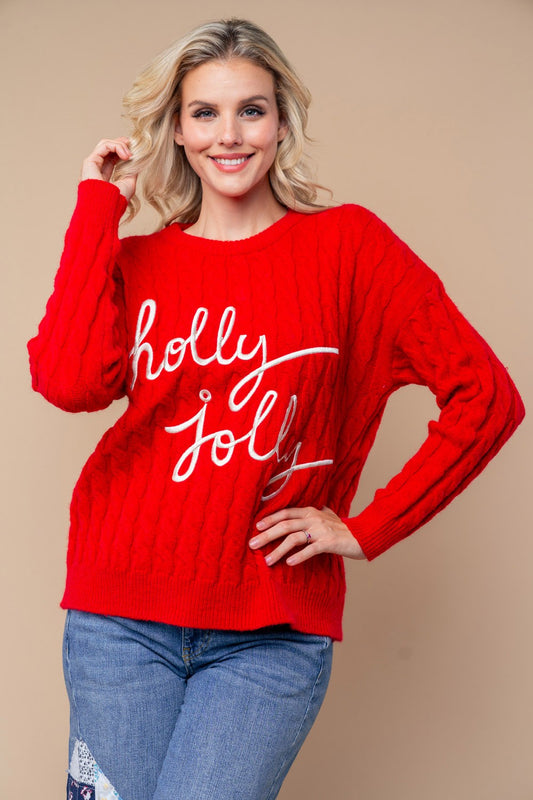 Holly Jolly Knit Sweater