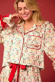 Christmas Toy Soldier Prints Pajama Set
