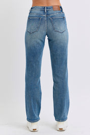 Judy Blue- Contrast Wash Dad Jean
