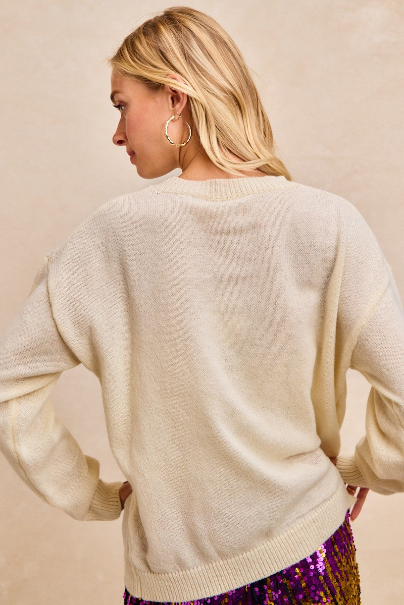 FAT TUESDAY- Mardi Gras Lettering Top