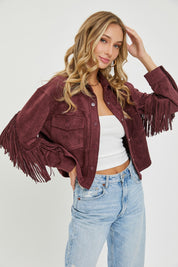 WESTERN SUEDE SHACKET