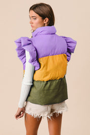 MARDI GRAS BLOCK PUFFER - FINAL SALE