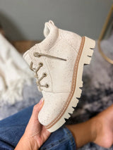 Lauren Combat Boot - Cream
