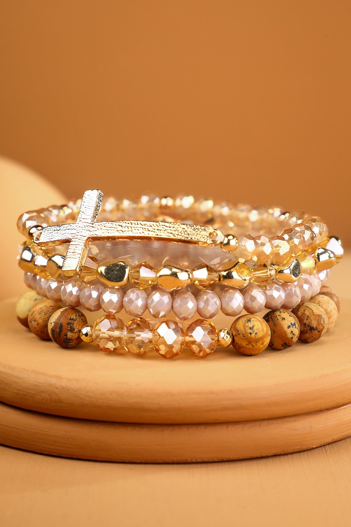 Cross Bead Bracelet